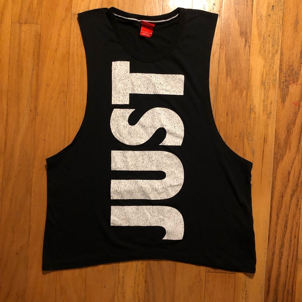 Nike “JUST DO IT” Black Sleeveless Top